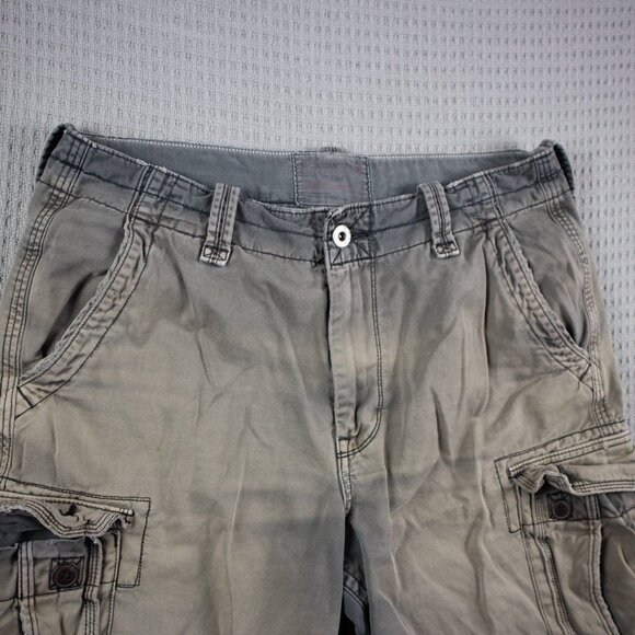 American Eagle Sunfaded Gray Cargo Shorts / 36 - Picture 3 of 9
